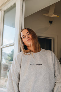 Cosy rainy day embroidered sweater