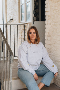 Cosy rainy day embroidered sweater
