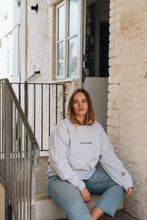 Load image into Gallery viewer, Cosy rainy day embroidered sweater