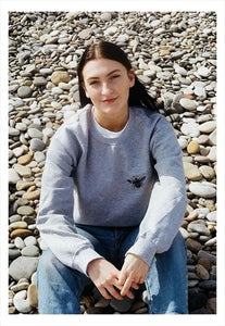 Bee embroidered sweater