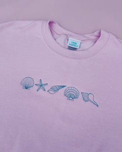 Shell embroidered sweater