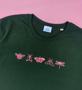 Mini bugs embroidered T-shirt