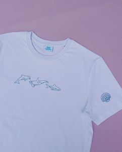 Ocean embroidered T-shirt
