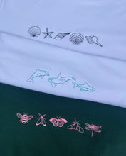 Load image into Gallery viewer, Ocean embroidered T-shirt