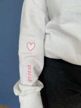 Load image into Gallery viewer, personalised wedding date floral sweater