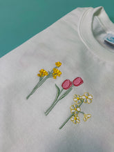 Load image into Gallery viewer, Embroidered Floral &#39; you look lovely &#39; back sweater