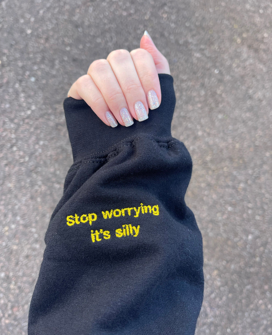Stop worrying it's silly sleeve addition