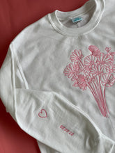 Load image into Gallery viewer, personalised wedding date floral sweater