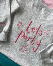 Load image into Gallery viewer, Lets party sweater with sleeve detail