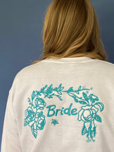 Load image into Gallery viewer, Bride floral bee back sweater with personalised forever sleeve