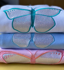 The Fancy Holographic butterfly sweater