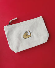 Load image into Gallery viewer, make up / accessory bag with cute embroidered design