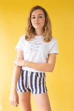 Load image into Gallery viewer, Whale embroidered organic t-shirt