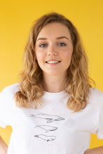 Load image into Gallery viewer, Whale embroidered organic t-shirt
