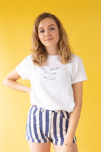 Load image into Gallery viewer, Whale embroidered organic t-shirt