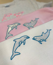 Load image into Gallery viewer, Holographic Dolphin embroidered sweater