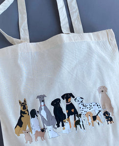 Printed Dog Tote Bag
