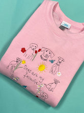 Load image into Gallery viewer, Embroidered Spring Dogs are my Favourite sweater