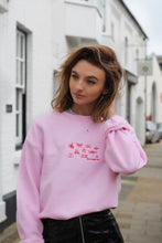 Load image into Gallery viewer, Stop buggin me embroidered slogan sweater