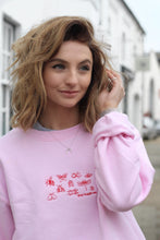 Load image into Gallery viewer, Stop buggin me embroidered slogan sweater