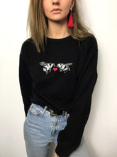 Load image into Gallery viewer, Double heart bee embroidered sweater