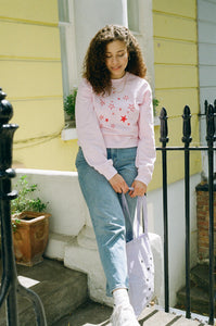Lots of bees embroidered tote bag