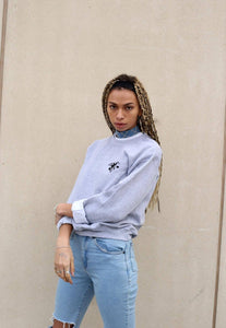 Bee heart embroidered sweater