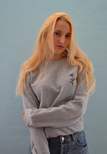 Load image into Gallery viewer, Have a nice day and daisy embroidered slogan sweater