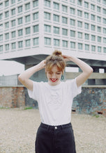 Load image into Gallery viewer, Multi dinosaur embroidered organic t-shirt,