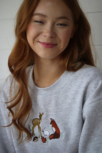 Embroidered Woodland Animals sweater