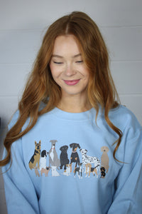 Printed multi dog sweater